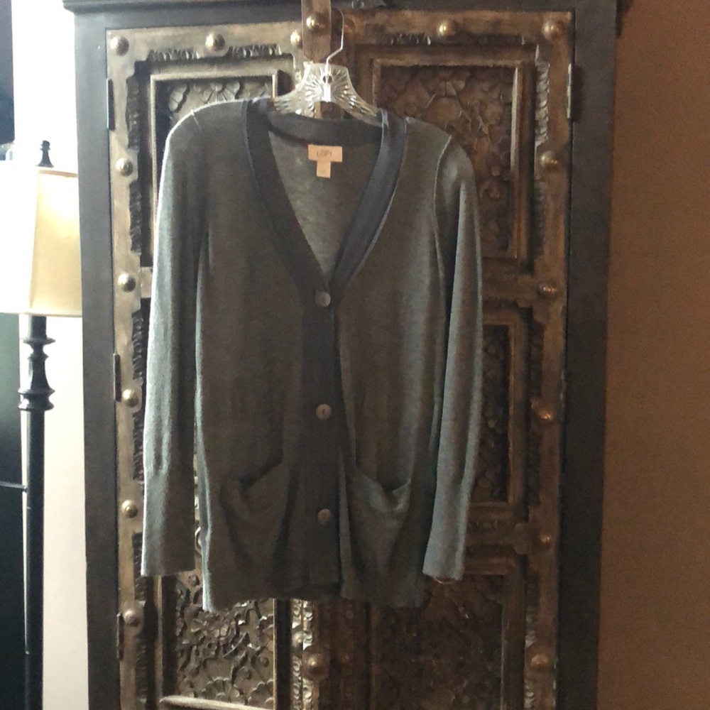 Gray cardigan worn once